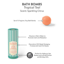 Load image into Gallery viewer, Petit Bonbon Dreamy Teal Bath Bombs