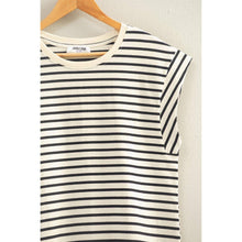 Load image into Gallery viewer, Striped Cap Sleeve Everyday Tee