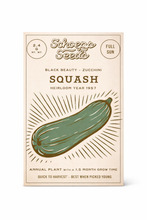 Load image into Gallery viewer, Zucchini Heirloom Garden Seed Packet
