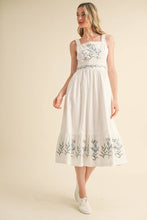 Load image into Gallery viewer, &MERCI - FLORAL EMBROIDERY MIDI DRESS MDR3805: Off-White / M