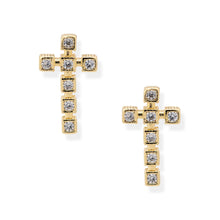 Load image into Gallery viewer, Bracha Faith Cross Earrings
