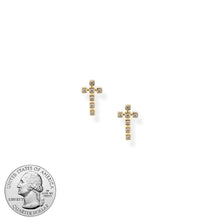 Load image into Gallery viewer, Bracha Faith Cross Earrings