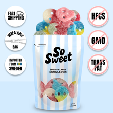 Load image into Gallery viewer, Swedish Candy Skulls Mix