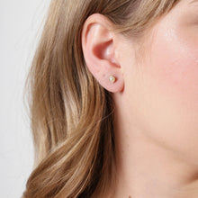 Load image into Gallery viewer, GoldFi - 18k Gold Filled 4mm Simulated Pearl Stud Earrings