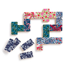 Load image into Gallery viewer, Liberty Floral Wood Domino Set