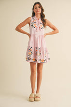 Load image into Gallery viewer, &MERCI - FLORAL EMBROIDERY TIERED MINI DRESS MDR3841: Off White / M