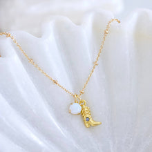 Load image into Gallery viewer, Opal Boot Necklace