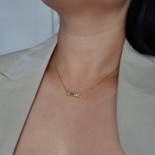 Load image into Gallery viewer, Lumi Bar CZ Necklace