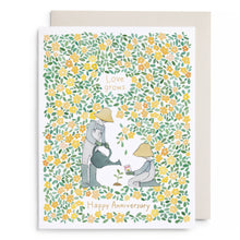Load image into Gallery viewer, Yellow Garden Anniversary Greeting Card