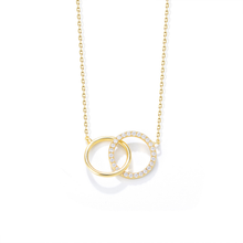 Load image into Gallery viewer, Interlocking Circle Ring Necklace