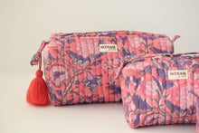 Load image into Gallery viewer, Hot coral floral print travel bag