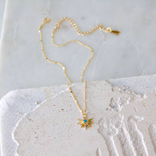 Load image into Gallery viewer, Turquoise Starburst Necklace