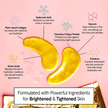 Load image into Gallery viewer, Gold Energizing Under Eye Masks