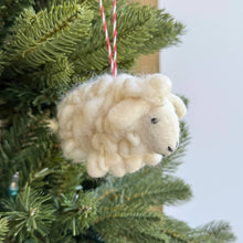 Load image into Gallery viewer, Sheep Felt Wool Christmas Ornament