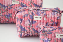 Load image into Gallery viewer, Hot coral floral print travel bag