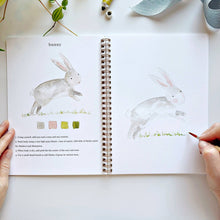 Load image into Gallery viewer, Animals Watercolor Book