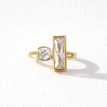 Load image into Gallery viewer, CZ Geometric Ring : Gold