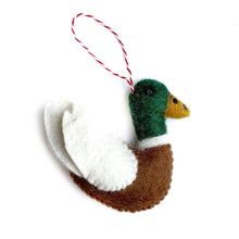 Load image into Gallery viewer, Mallard Duck Felt Wool Christmas Ornament