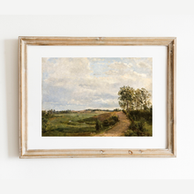 Load image into Gallery viewer, Road Across the Hills Landscape Antique Art Print