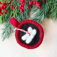 Load image into Gallery viewer, Hot Chocolate Felt Wool Christmas Ornament