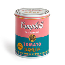Load image into Gallery viewer, Andy Warhol Soup Can Crayons + Sharpener