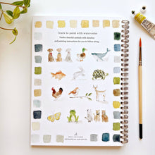Load image into Gallery viewer, Animals Watercolor Book