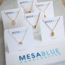 Load image into Gallery viewer, Olive Zircon geometric Necklace - Waterproof