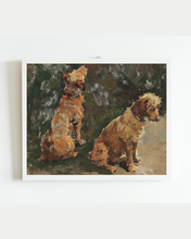 Load image into Gallery viewer, Two Pups Antique Art Print: 5x7