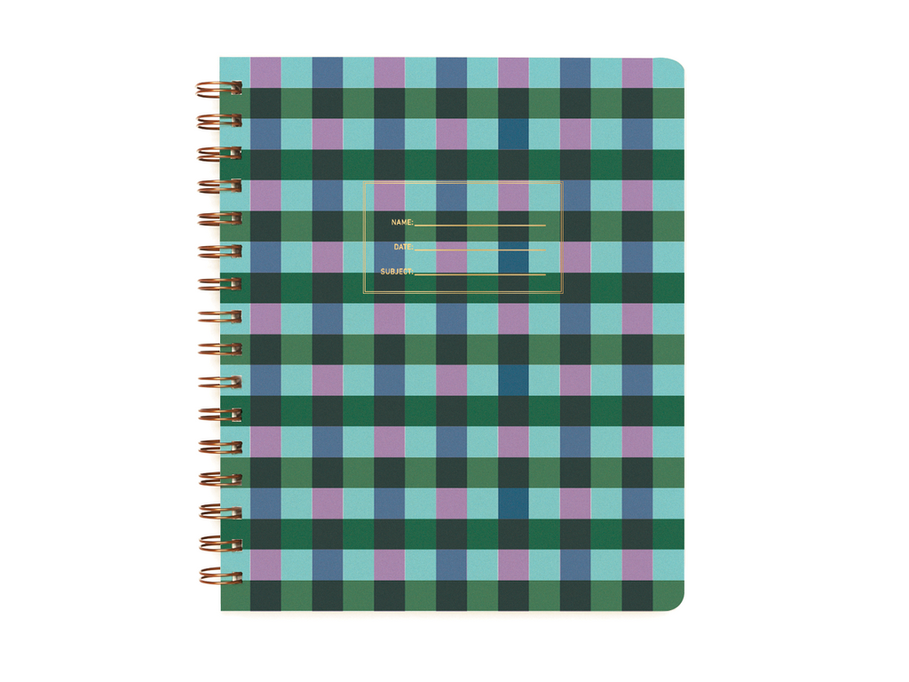 Plaid Notebook