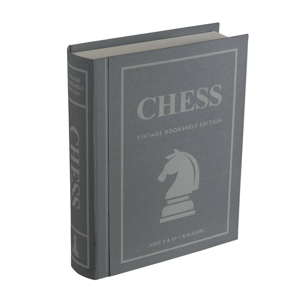 Vintage Chess Game Bookshelf Edition