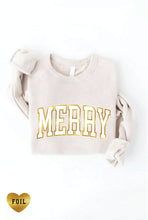 Load image into Gallery viewer, MERRY FOIL Graphic Sweatshirt: S / MAUVE

