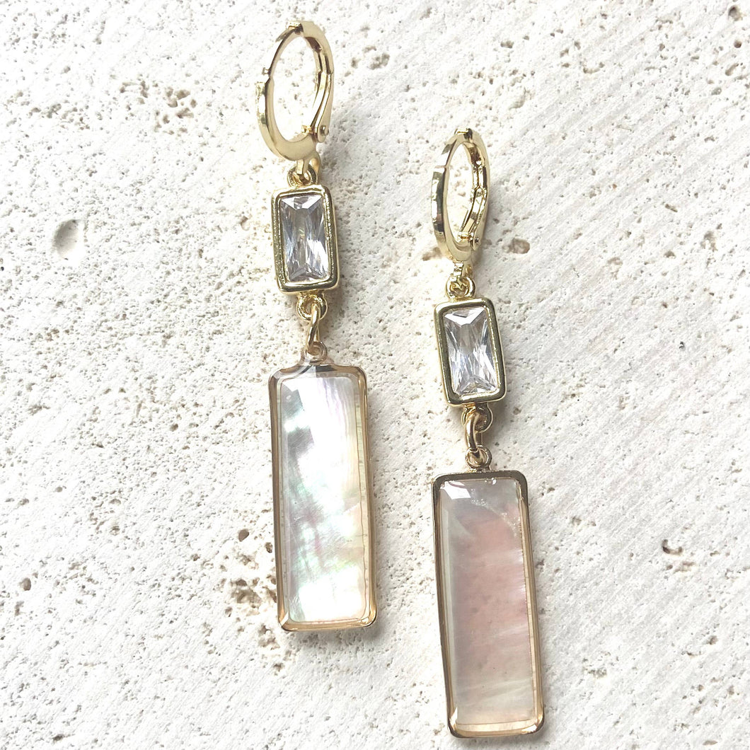 Pearl Shell Earrings Iridescent