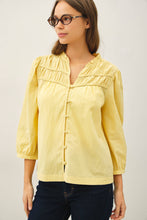 Load image into Gallery viewer, Be Cool - CRISP COTTON BUTTON UP FLOWY BLOUSE: White / L
