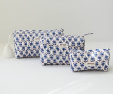 Load image into Gallery viewer, Blue Bonnet Floral Travel Bag
