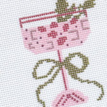 Load image into Gallery viewer, Christmas Cocktail Mini Needlepoint Canvas
