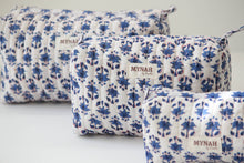 Load image into Gallery viewer, Blue Bonnet Floral Travel Bag
