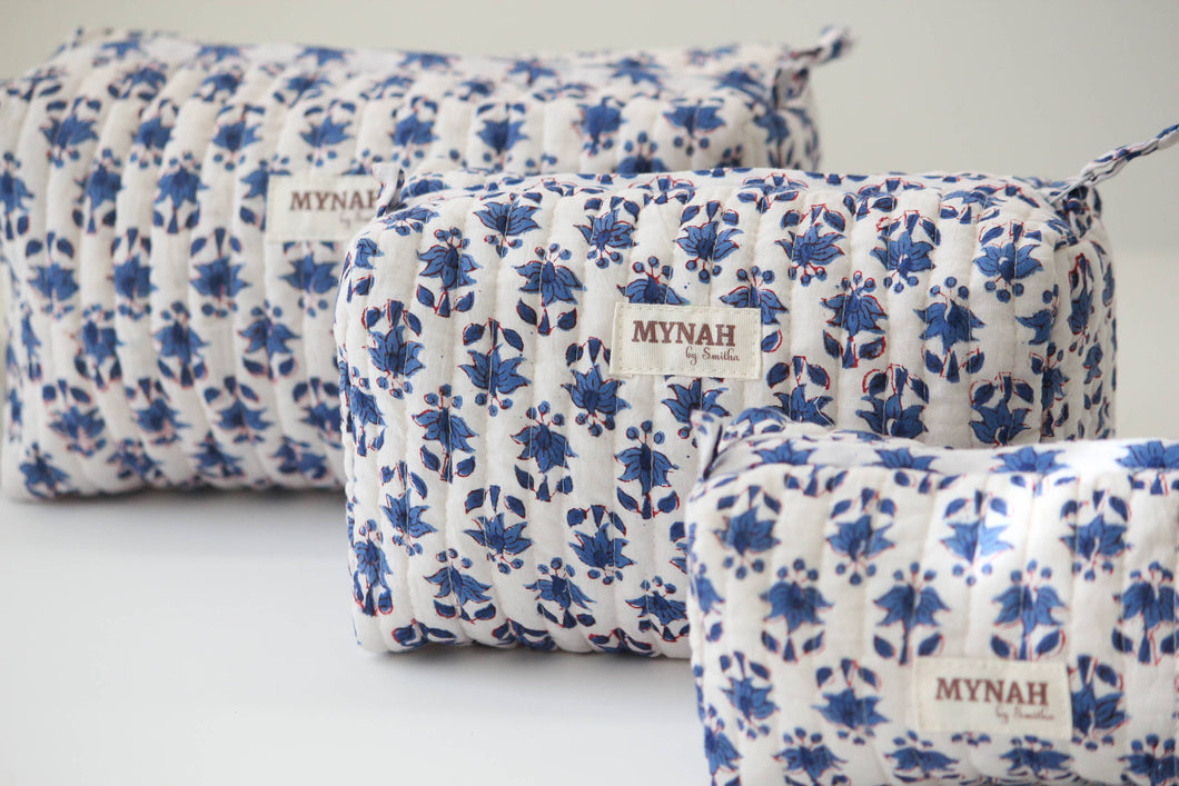 Blue Bonnet Floral Travel Bag