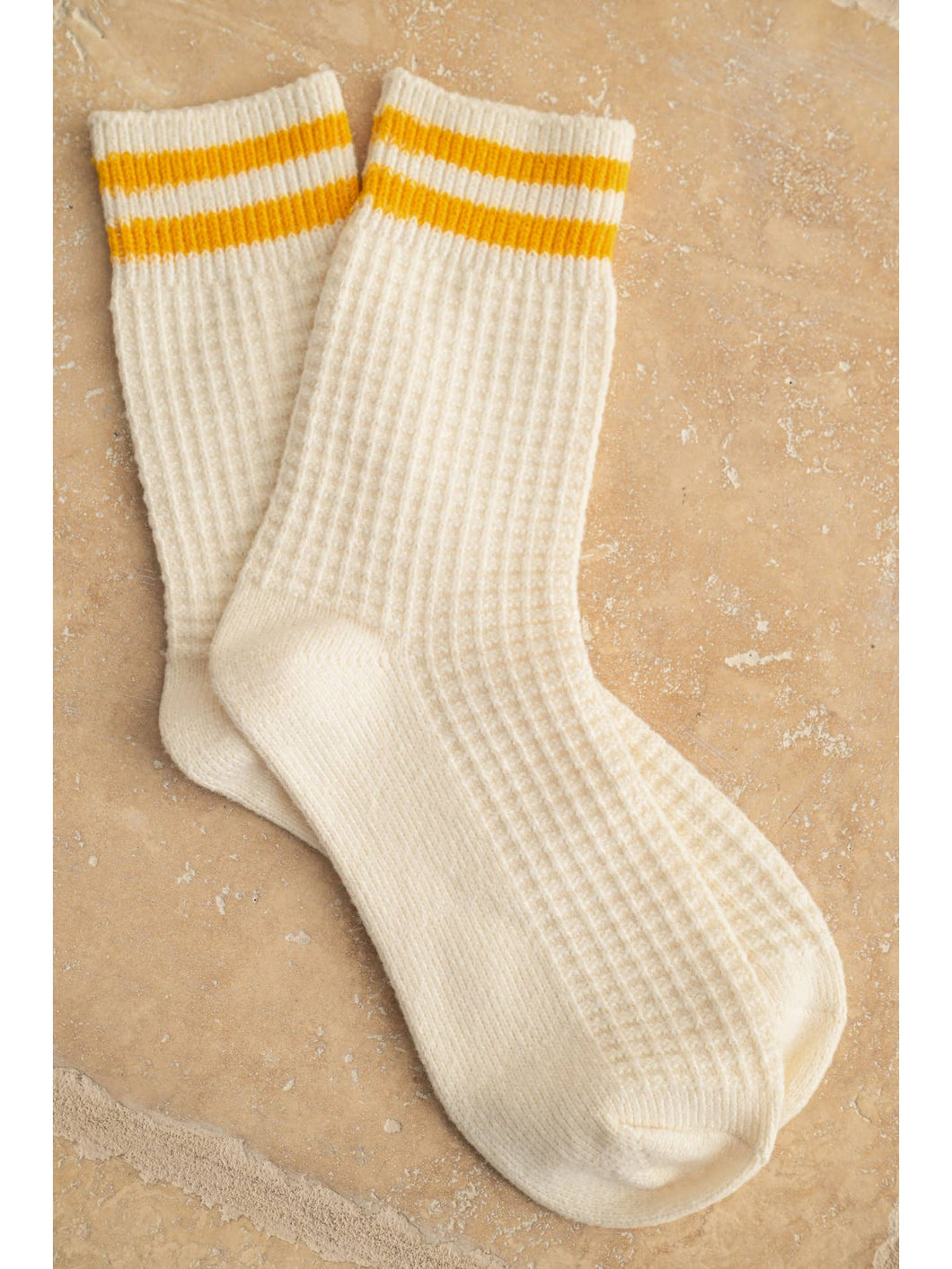 Waffle Stripe Socks
