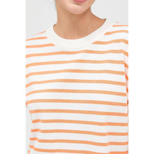 Load image into Gallery viewer, Orange Stirpe Sweater Top
