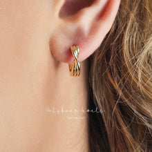 Load image into Gallery viewer, Twisted Hoop Earrings
