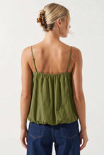 Load image into Gallery viewer, Naked Zebra - Billowy Cami Top With Bubble Hem: Light Brown / L
