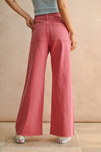 Load image into Gallery viewer, MIOU MUSE - MMP623   STRAIGHT WIDE LEG DENIM PANTS: MATCHA / L
