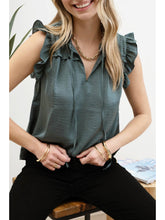 Load image into Gallery viewer, Brandy Ruffle Sleeveless Top
