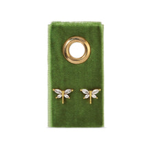 Load image into Gallery viewer, Dragonfly Studs On Velvet
