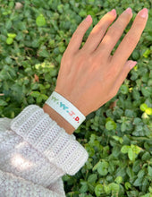 Load image into Gallery viewer, White WWJD Embroidered Bracelet
