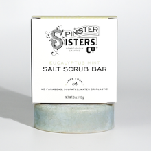 Load image into Gallery viewer, Salt Scrub Bar - Eucalyptus Mint Scent
