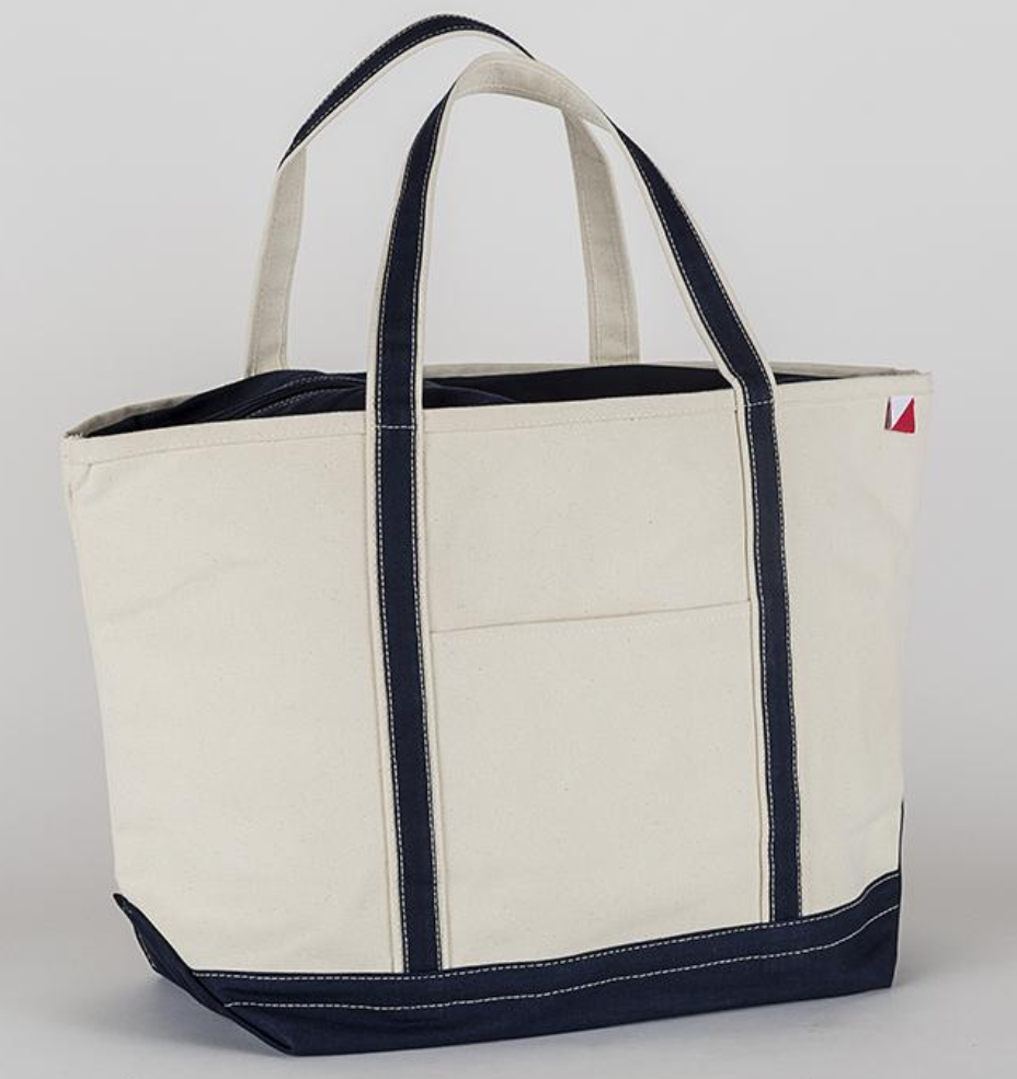 ShoreBags - Classic Canvas Tote Bag Large Private Label: Navy