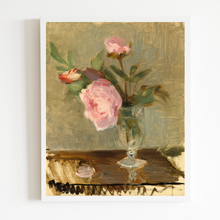Load image into Gallery viewer, Pink Peonies Antique Print
