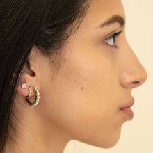 Load image into Gallery viewer, Amano Studio - 10mm Huggie Hoops with Starburst
