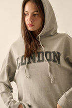 Load image into Gallery viewer, Vintage Canvas - London French Terry Graphic Hoodie: HEATHER GREY / M
